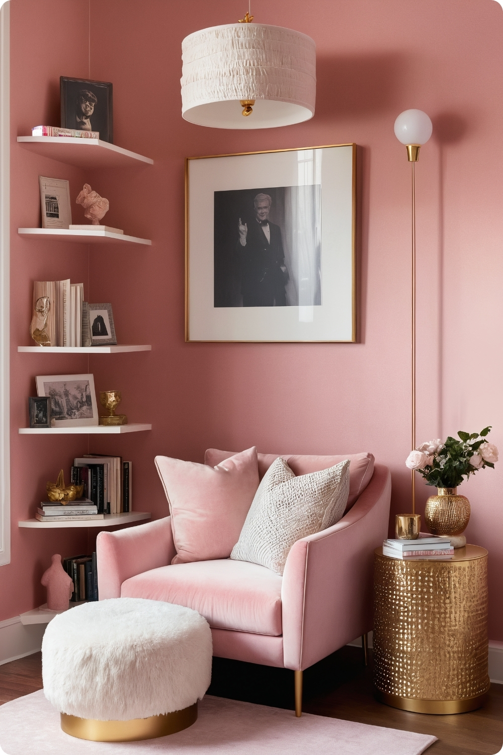 Pink Reading Nook