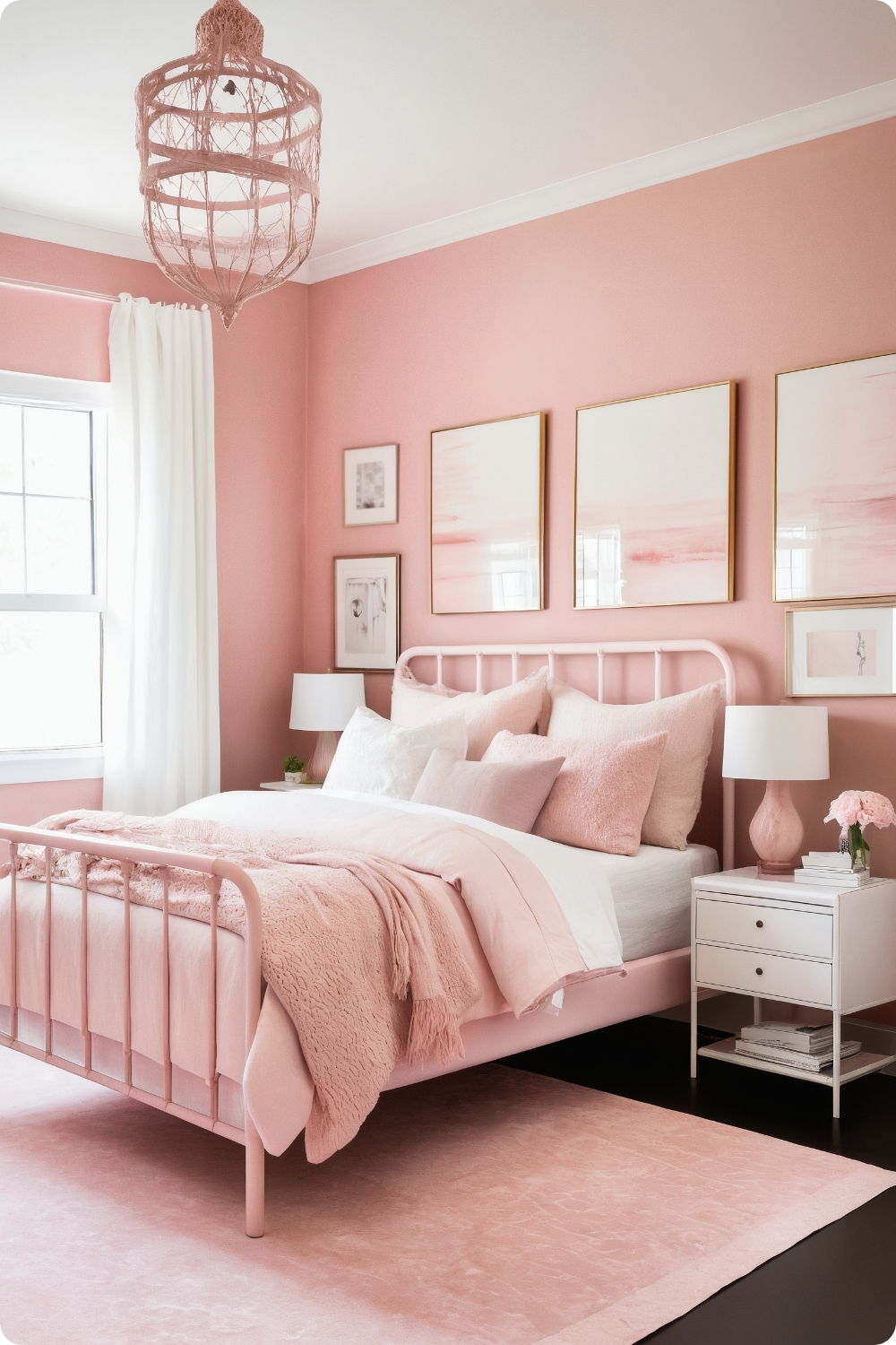 Watercolor Pink Walls