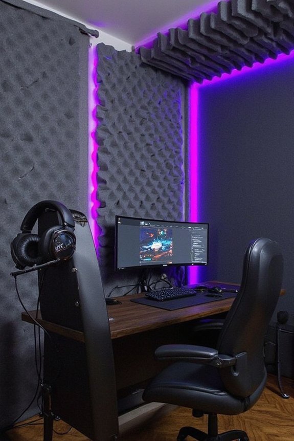 acoustically optimized gaming room transformation