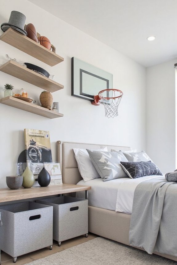 adaptable sports themed toddler room decor