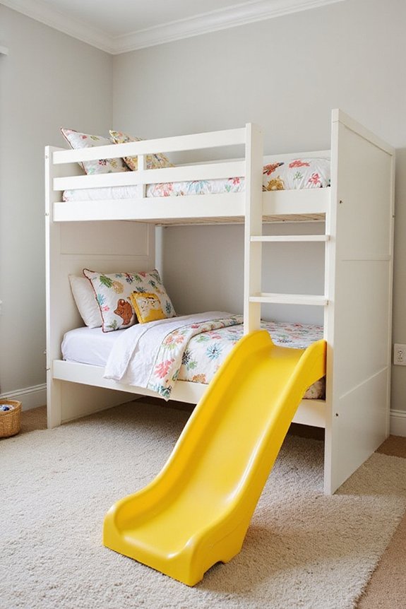 bedtime adventure slide equipped bunk beds