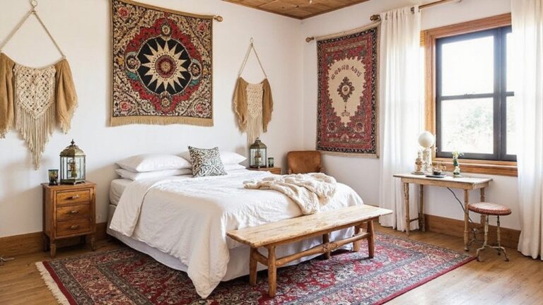 bohemian global bedroom decor