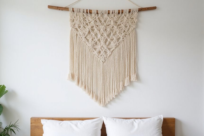 bohemian macram headboard artisanal