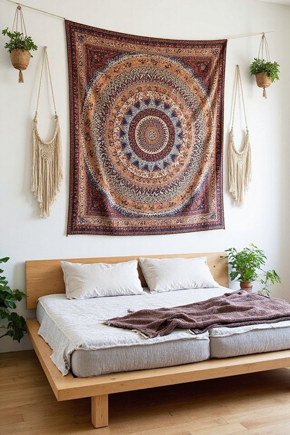 bold boho tapestry focal point