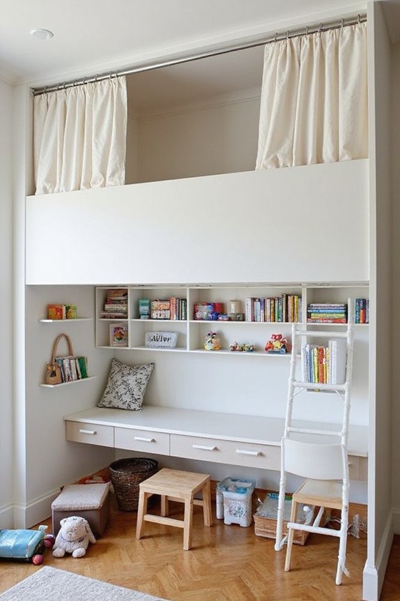 bunk beds maximize space and privacy