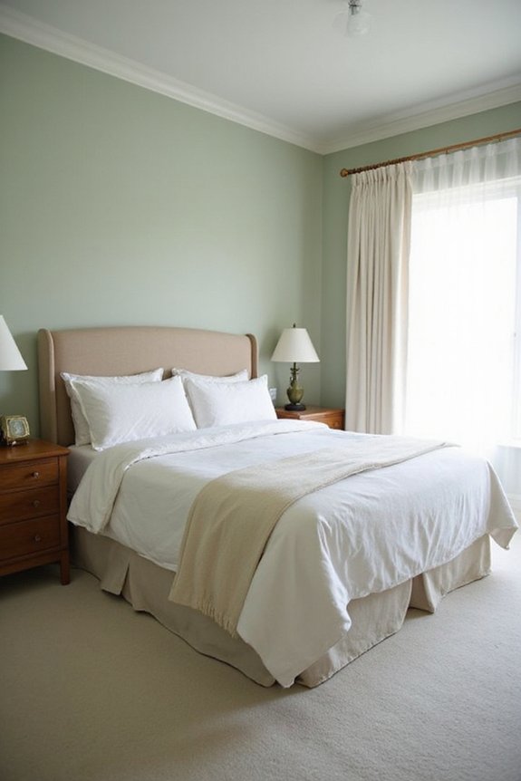 calming color palette promotes sleep