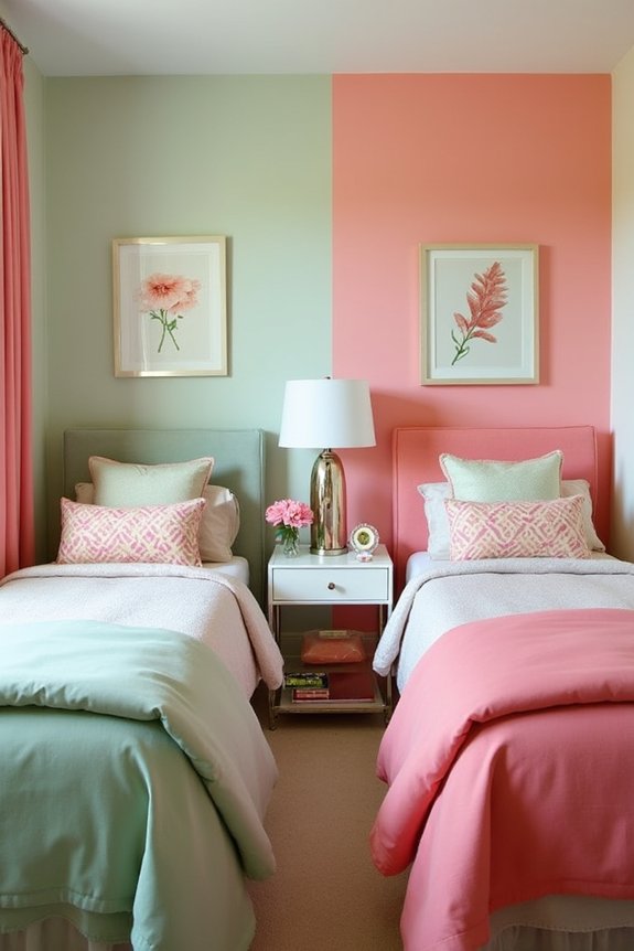 color coded personal spaces