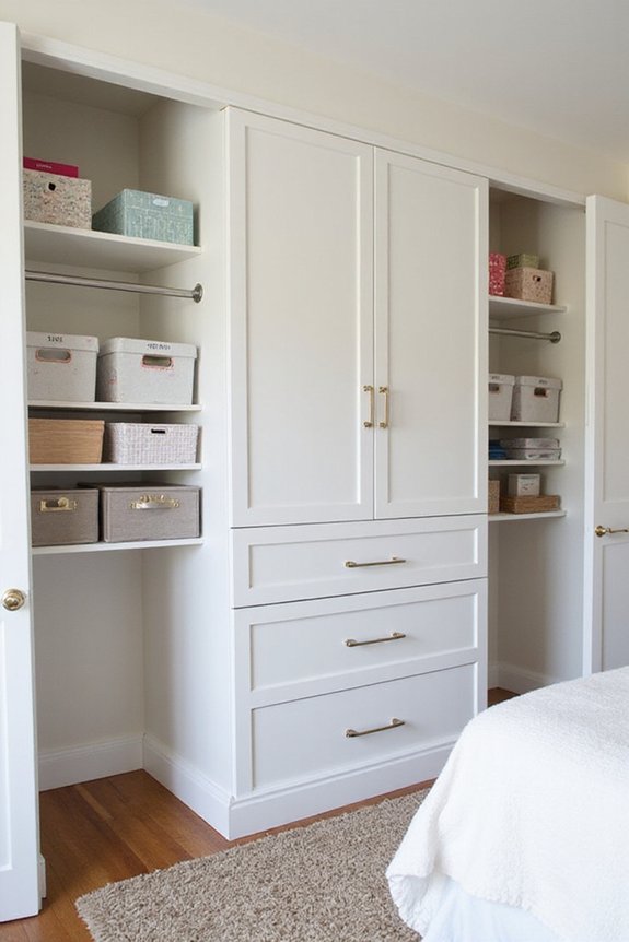 coordinated individuality in shared closet space