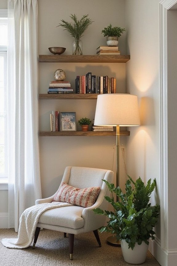 cozy corner nook reading sanctuary