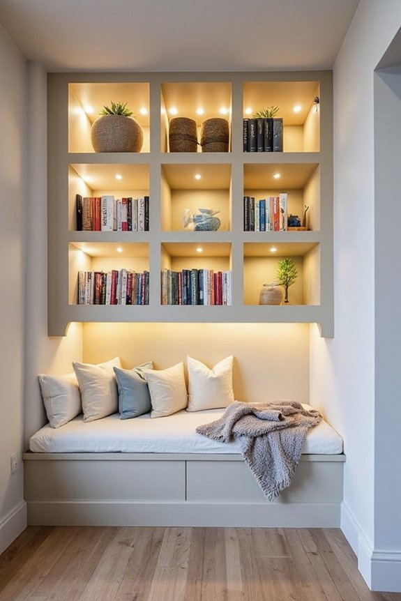 cozy functional customizable serene reading nook