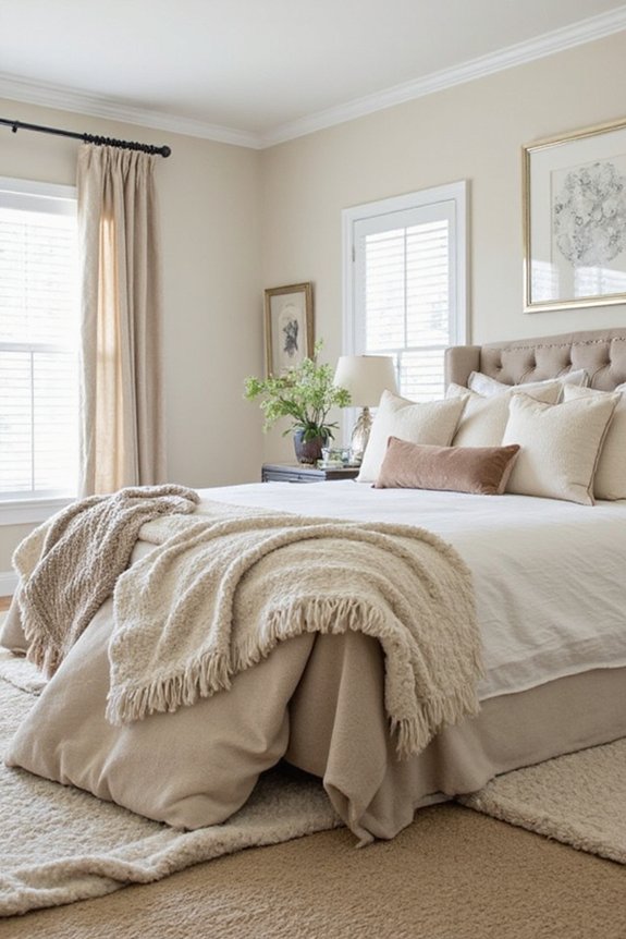 cozy layered textured inviting