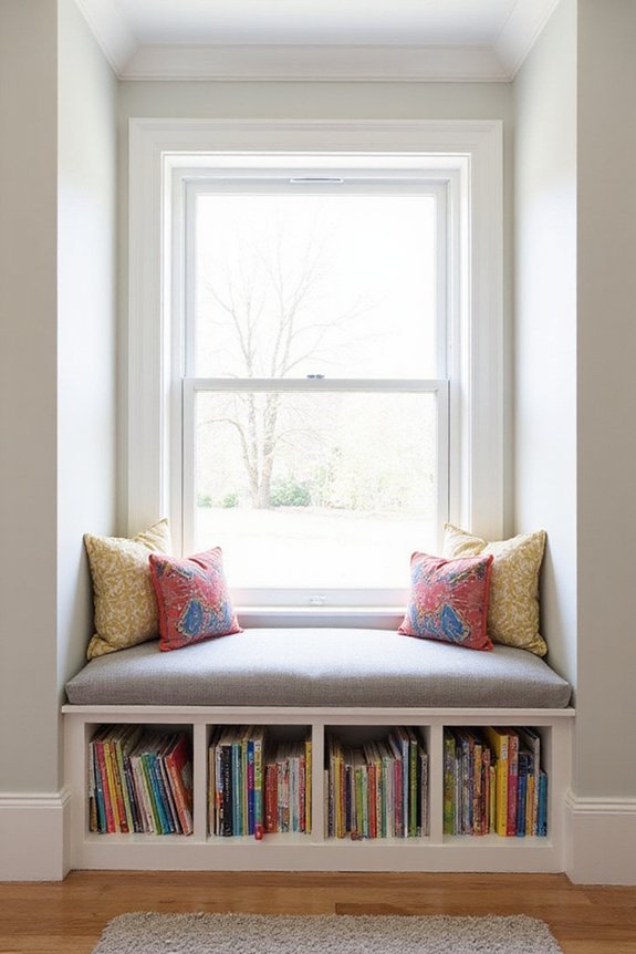 cozy reading nook with hidden storage