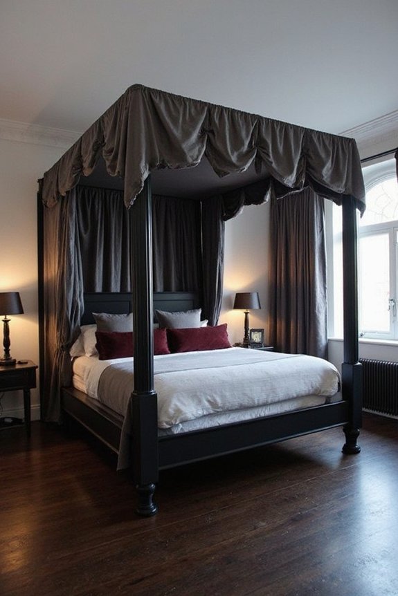 dark romantic canopy cocoon