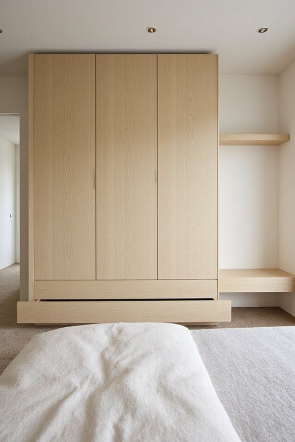 declutter through built in storage solutions