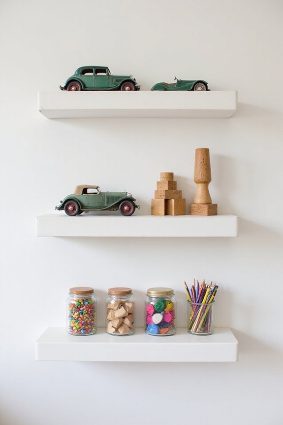 decorative toy display showcase