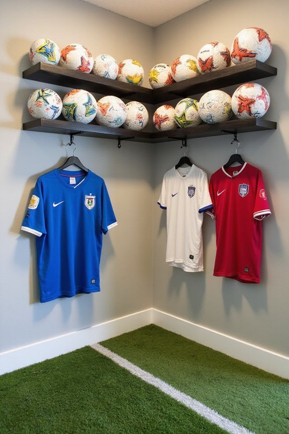 dedicated soccer gear organization corner