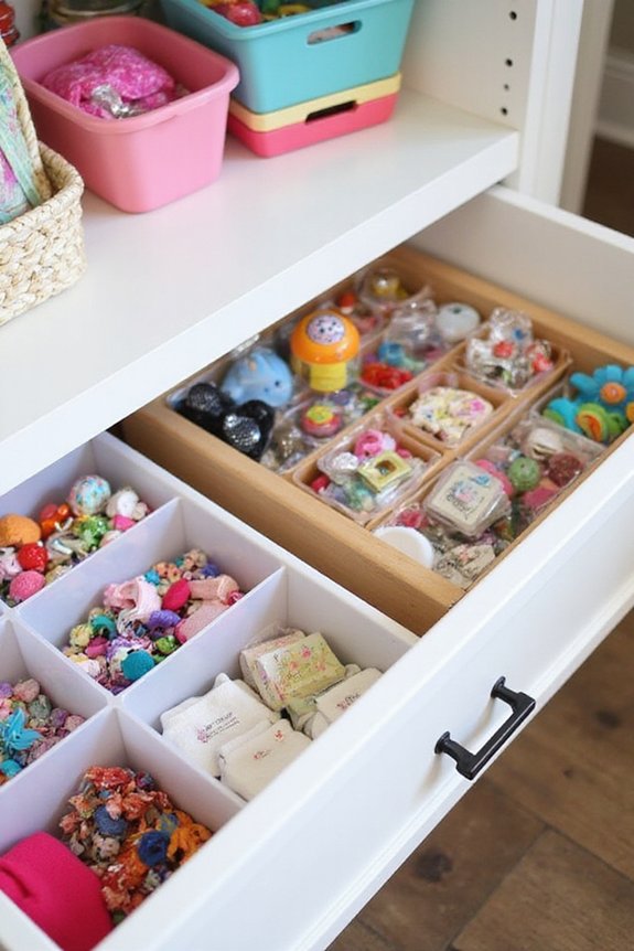 dedicated storage for small items