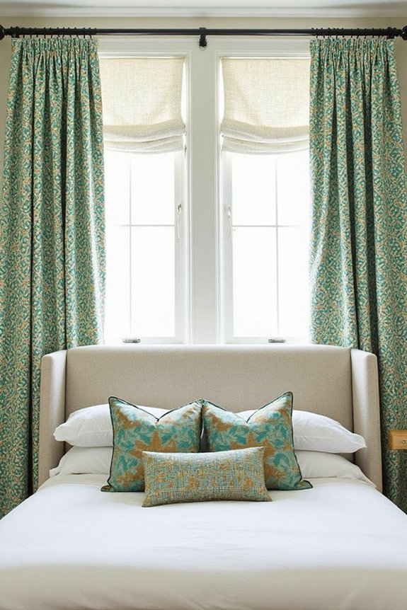 dramatic bedroom curtain design statement