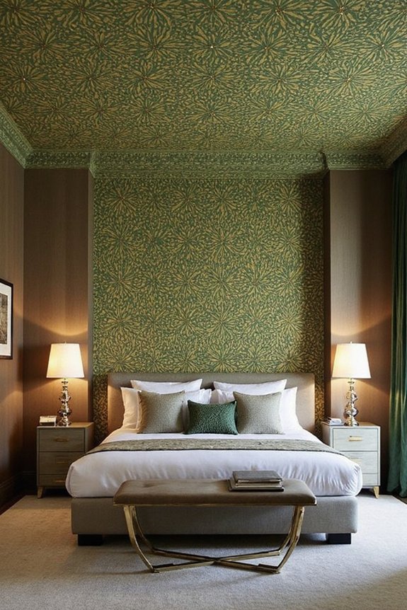 dramatic ceiling transformation via patterns textures
