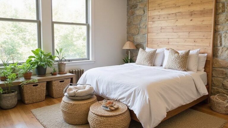 earthy natural grounding bedroom ideas
