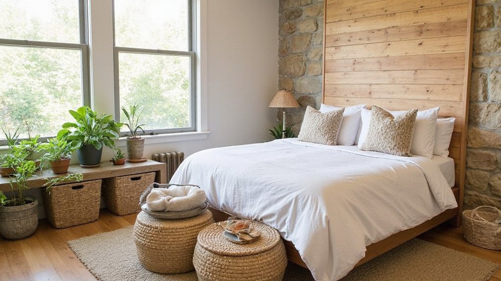 earthy natural grounding bedroom ideas