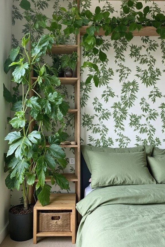 emerald oasis botanical bedroom paradise