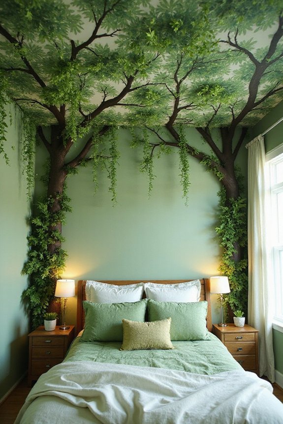 enchanted forest themed children s bedroom transformation
