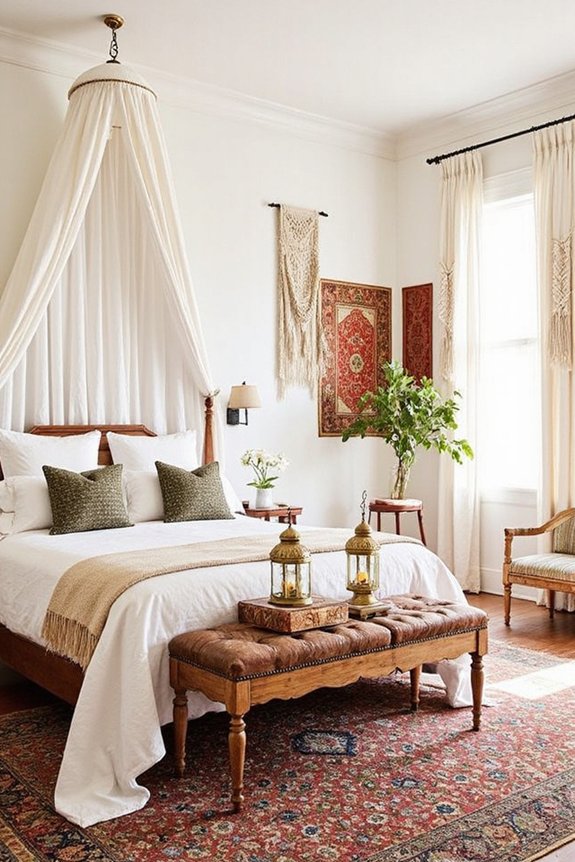 exotic bedroom cultural retreat ambiance