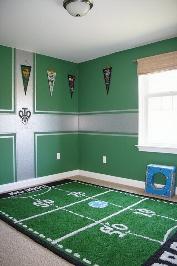 field inspired football bedroom