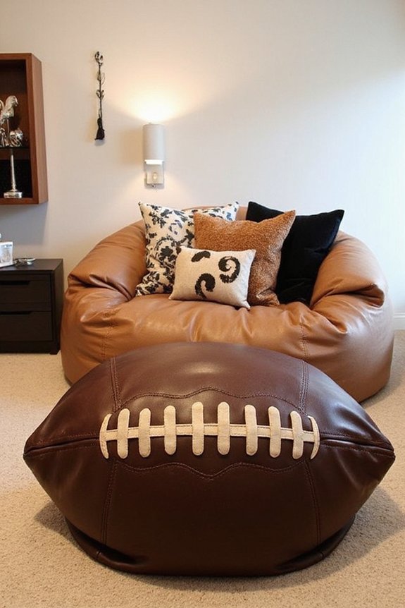 football themed functional decor