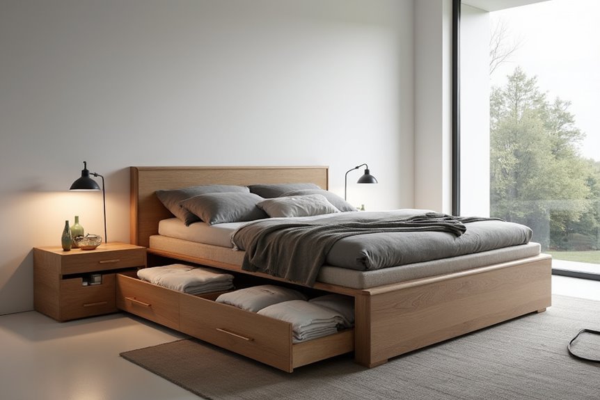 functional storage savvy platform beds