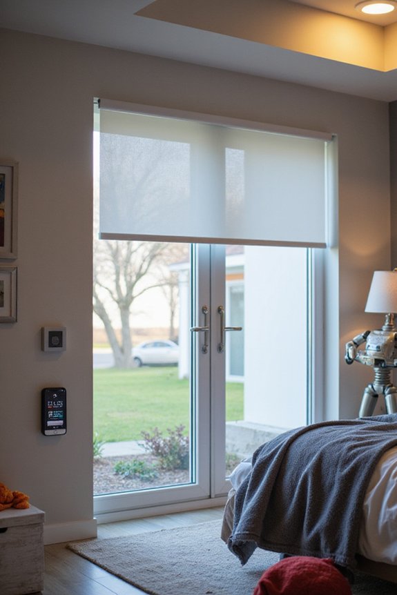 futuristic tech savvy motorized window treatments