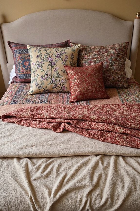 globally sourced eclectic boho bedding design