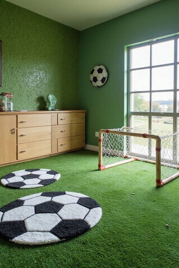 grass inspired flooring for active kids