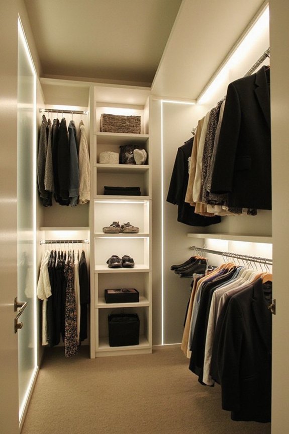 hands free motion activated color accurate wardrobe lighting