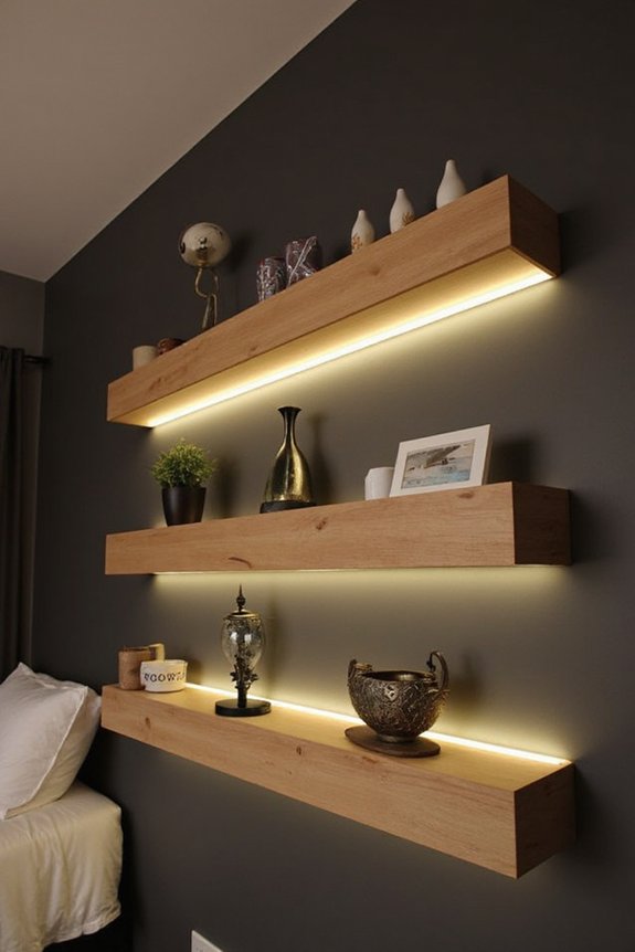 illuminated floating hidden sophisticated