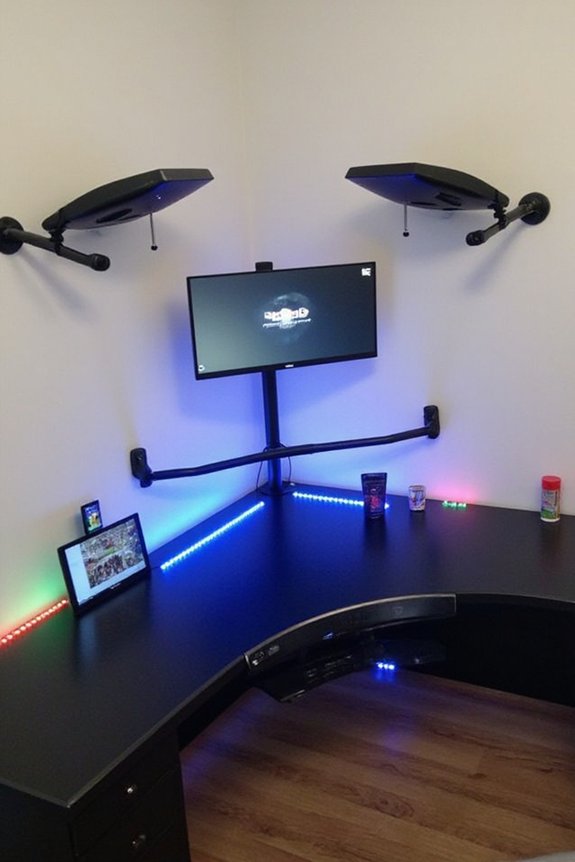 immersive adjustable optimized flexible gaming setup