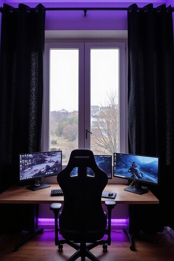 immersive gaming window nook design