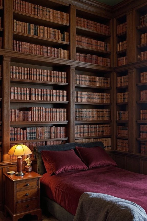 intellectual sanctuary vintage books warm lighting