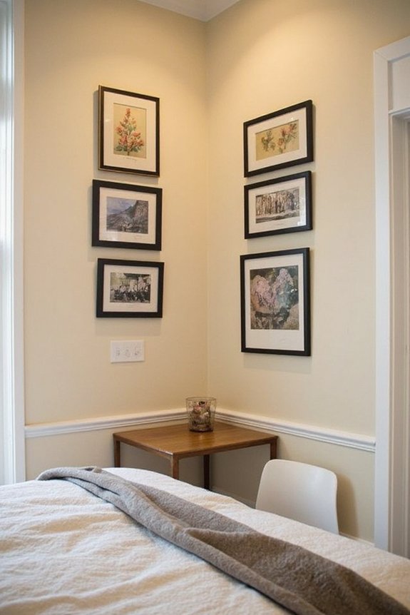intimate art display corner sanctuary