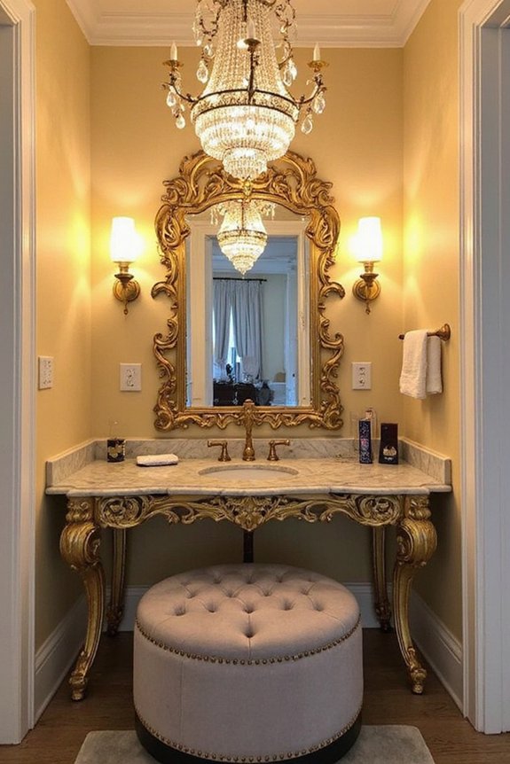 lavish hollywood inspired vanity retreat