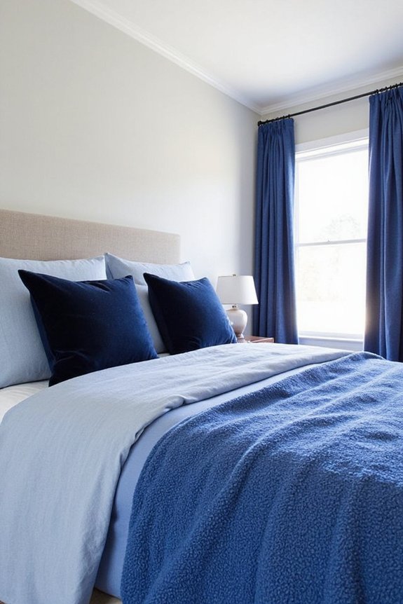 layered blue textile depth richness