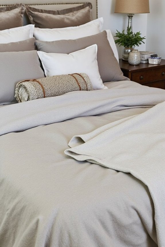 layered luxury textiles create sophistication