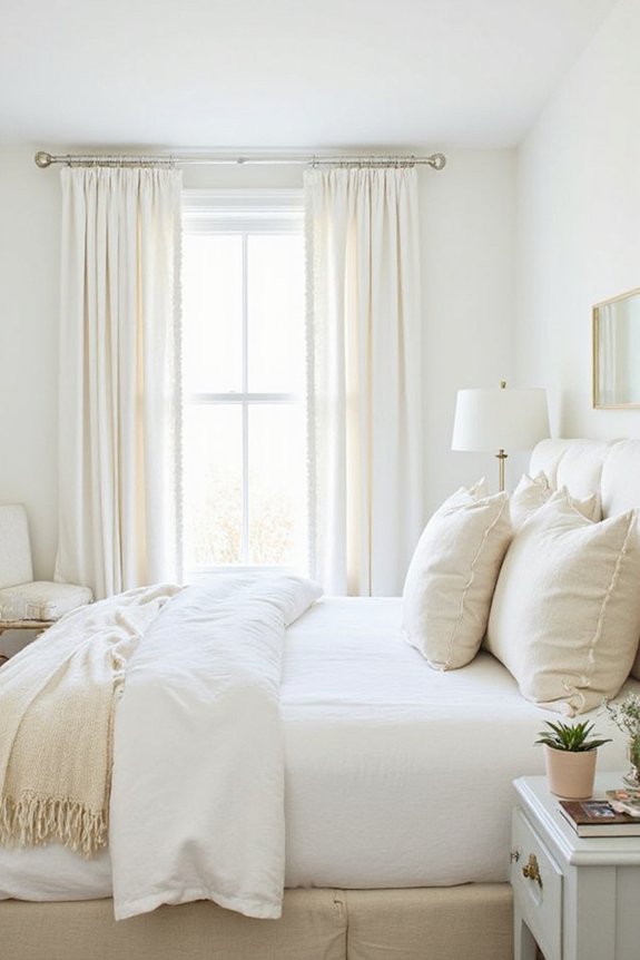 layered monochromatic white dimensional depth
