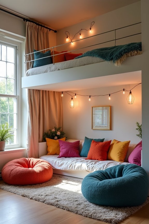 loft bed social hangout retreat