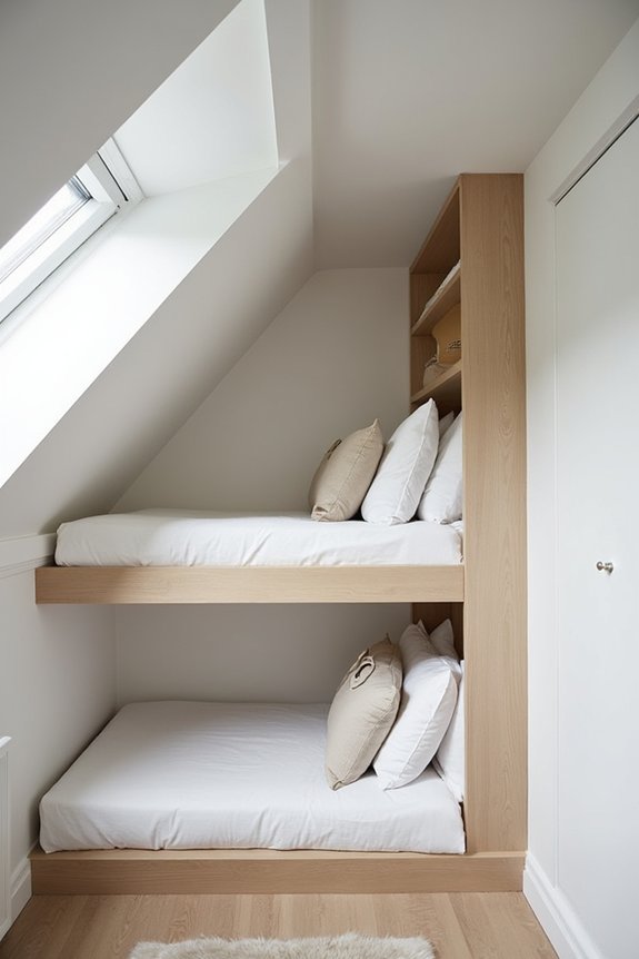 low profile space saving bunk beds