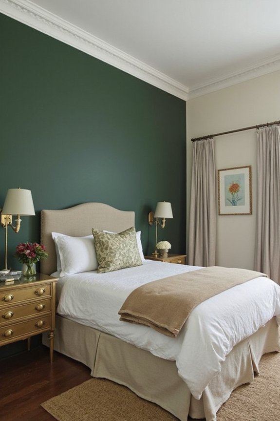 lush sophisticated bedroom accent