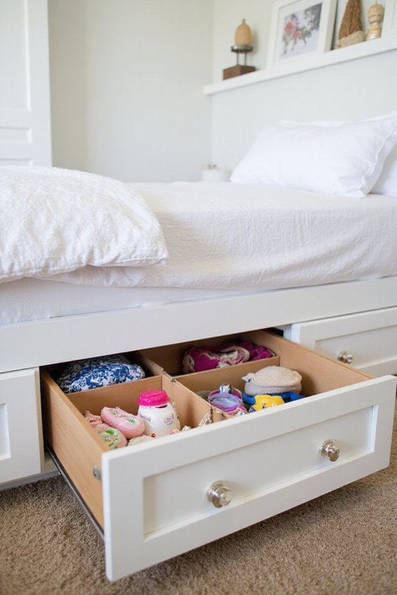maximize under bed storage space efficiently