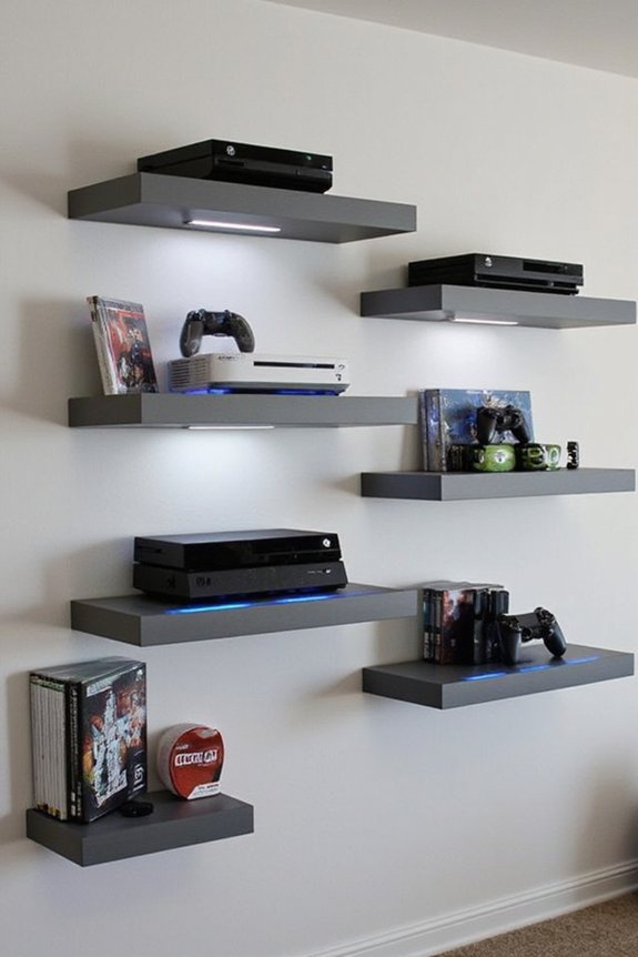 maximized vertical gaming storage solution