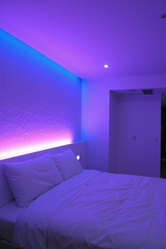 mesmerizing color shifting wall accent lighting